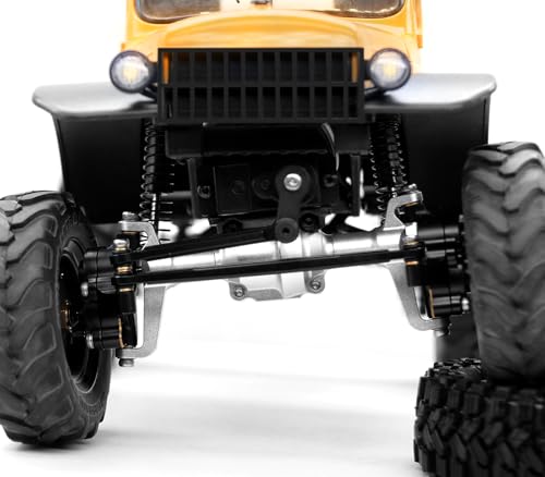 OGUNKE OGRC for FCX24 Portal Axles Front Rear Axles Set with Brass Portal Cover Steering Block for FMS FCX24 Power Wagon Smasher Lemur K5 Blazer FCX18 LC80 Upgrade Parts - Image 5
