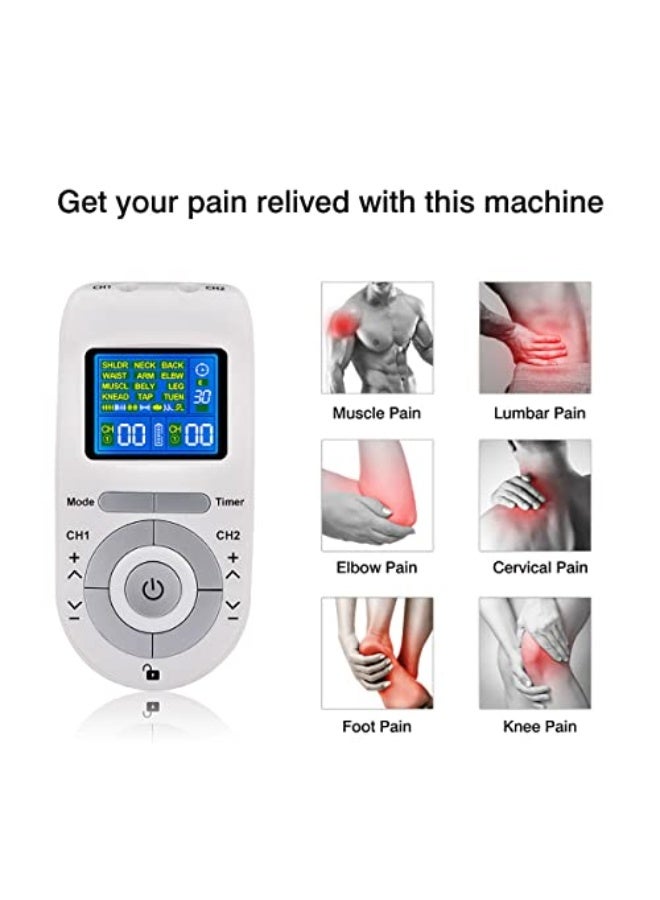 GoodTool Digital Electric Cervical Spine Massager, Meridian Whole Body Pulse Massager, 12 Modes with 4 Electrode Pads for Pain Relief and Fatigue, Muscle Stimulation - Image 5