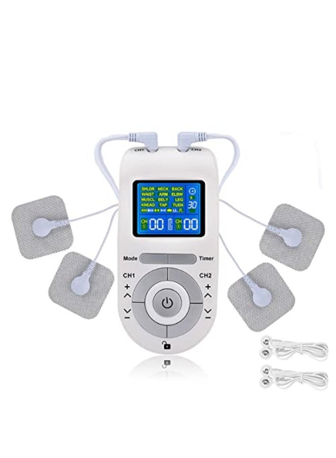 GoodTool Digital Electric Cervical Spine Massager, Meridian Whole Body Pulse Massager, 12 Modes with 4 Electrode Pads for Pain Relief and Fatigue, Muscle Stimulation - Image 1