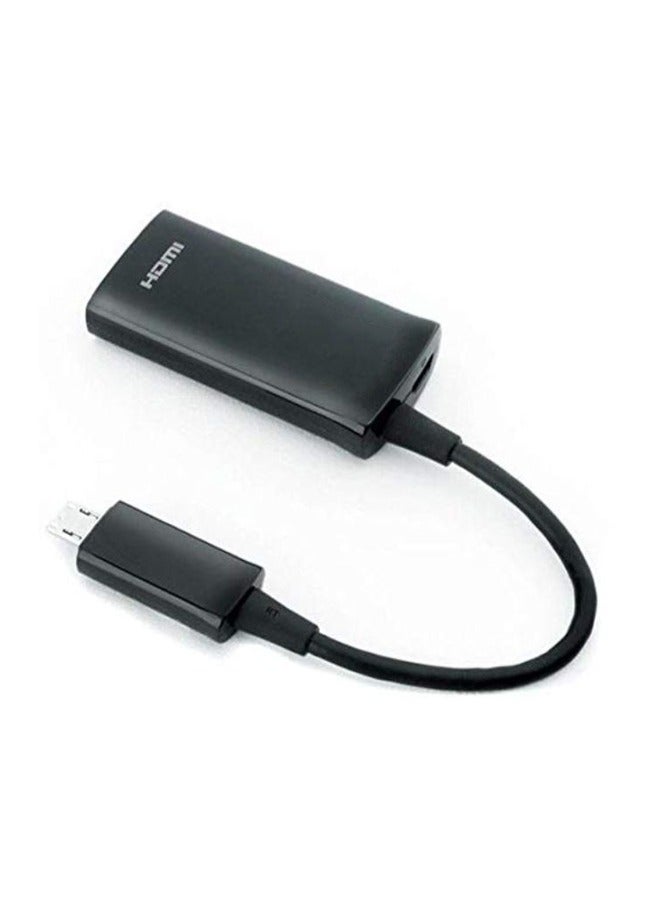 Mini USB MHL To HDMI 1080P TV Adapter Cable For Samsung Black - Image 3