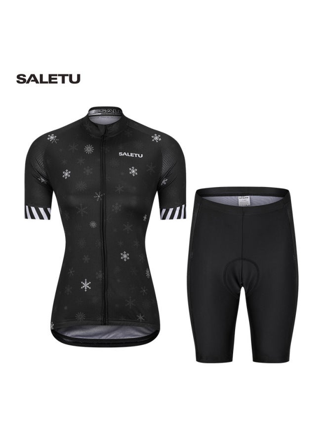 Saletu Women's Cycling Suit Short Sleeve Suit With Long Sleeve New Bicycle Suit A Personalized Customization