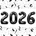 KALOR 32 Inch 2026 Black Foil Number Balloons 2026 New Years Decorations for 2026 Happy New Year Eve and Graduations Party Supplies - Image 2