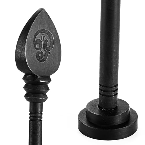 WoCra® Karungali Vel with Stand Base Original 6 Inches Height, Government Lab Certified Black Ebony Wood Vel |100% Natural Unpolished Karungali Vel | Great Gift for Loved Ones |1 Piece - Image 3