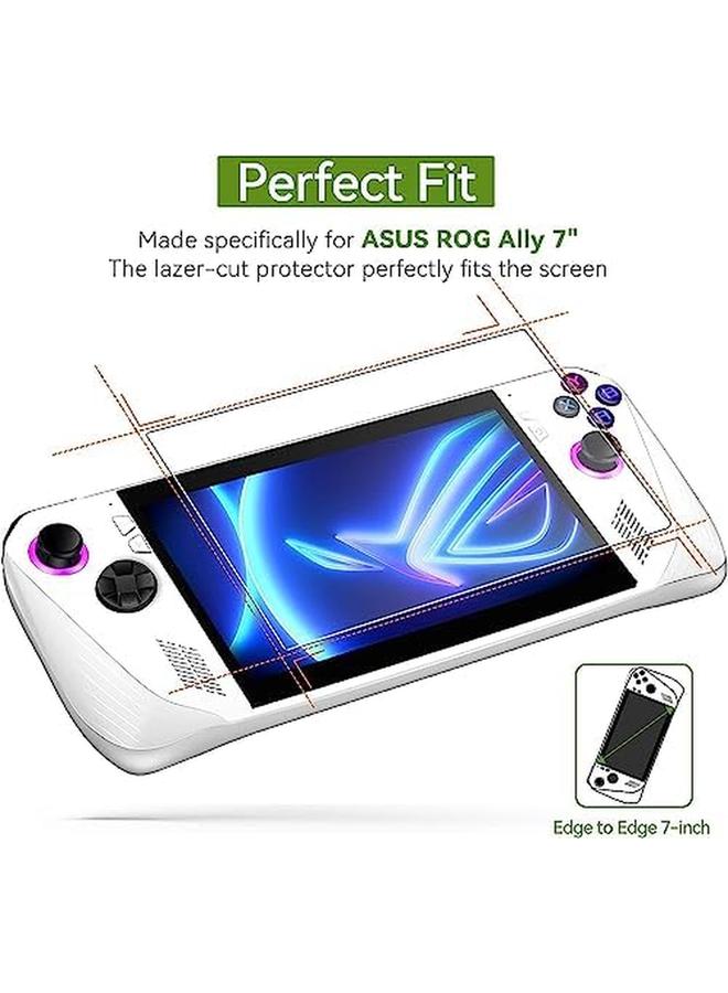 erorex 2 Pack Updated Version Screen Protector Tempered Glass For Asus Rog Ally Gaming Handheld 7 Inch 2023 Transparent Hd Clear Anti Scratch Screen Protector For Asus Rog Ally Gaming Handheld 7 Inch - Image 2