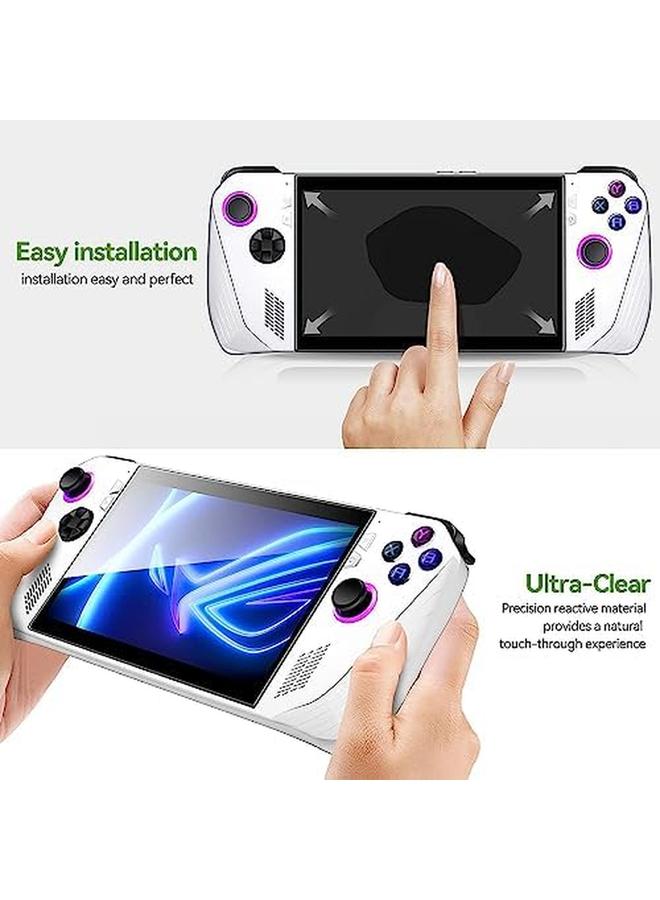 erorex 2 Pack Updated Version Screen Protector Tempered Glass For Asus Rog Ally Gaming Handheld 7 Inch 2023 Transparent Hd Clear Anti Scratch Screen Protector For Asus Rog Ally Gaming Handheld 7 Inch - Image 4