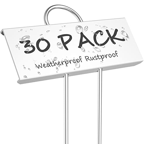 STARTOSTAR 30-Pack Metal Plant Labels, 10.6" Garden Markers Reusable Nursery Tags for Vegetables Herb Flower Seed Greenhouse - Image 1