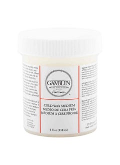 GAMBLIN Artist Colors Cold Wax Oil Painting Medium Clear 4Oz Jar  - Image 1