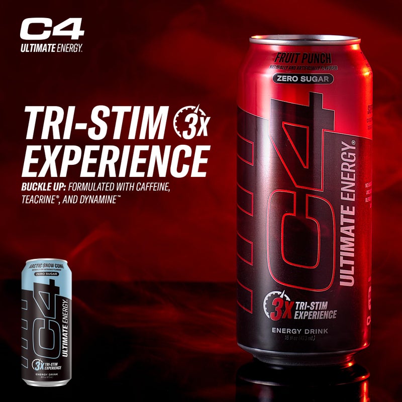 CELLUCOR مشروب الطاقة الخالي من السكر C4 التام 16 أونصة (عبوة من 12) - Image 3