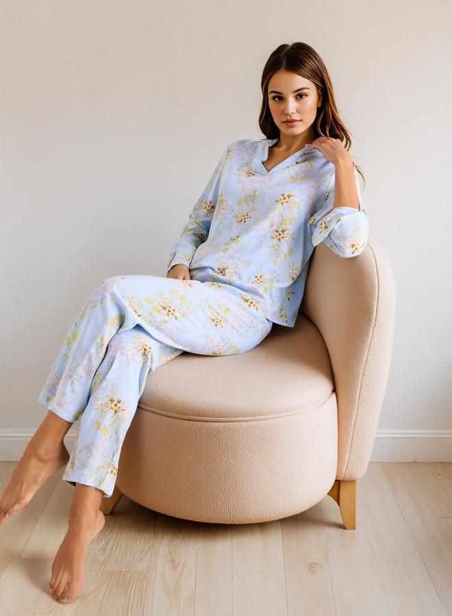 سبلاش فيڤ طقم بيجامة بطبعة زهور - Image 1