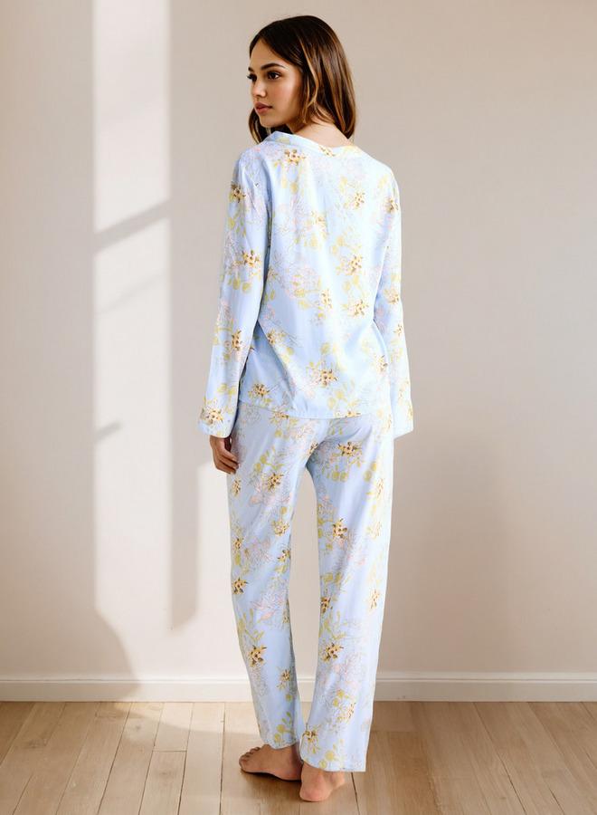 سبلاش فيڤ طقم بيجامة بطبعة زهور - Image 3