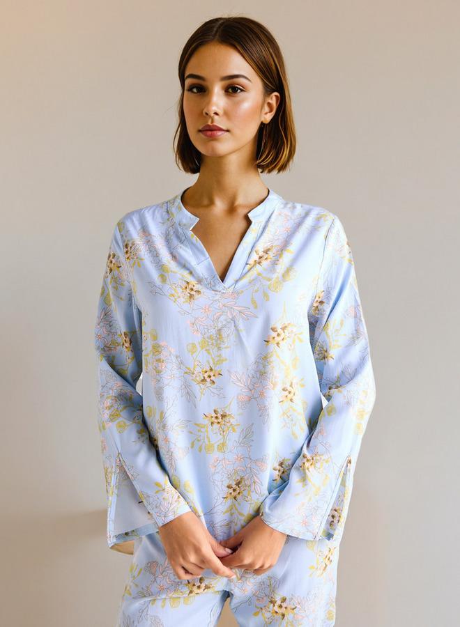 سبلاش فيڤ طقم بيجامة بطبعة زهور - Image 2