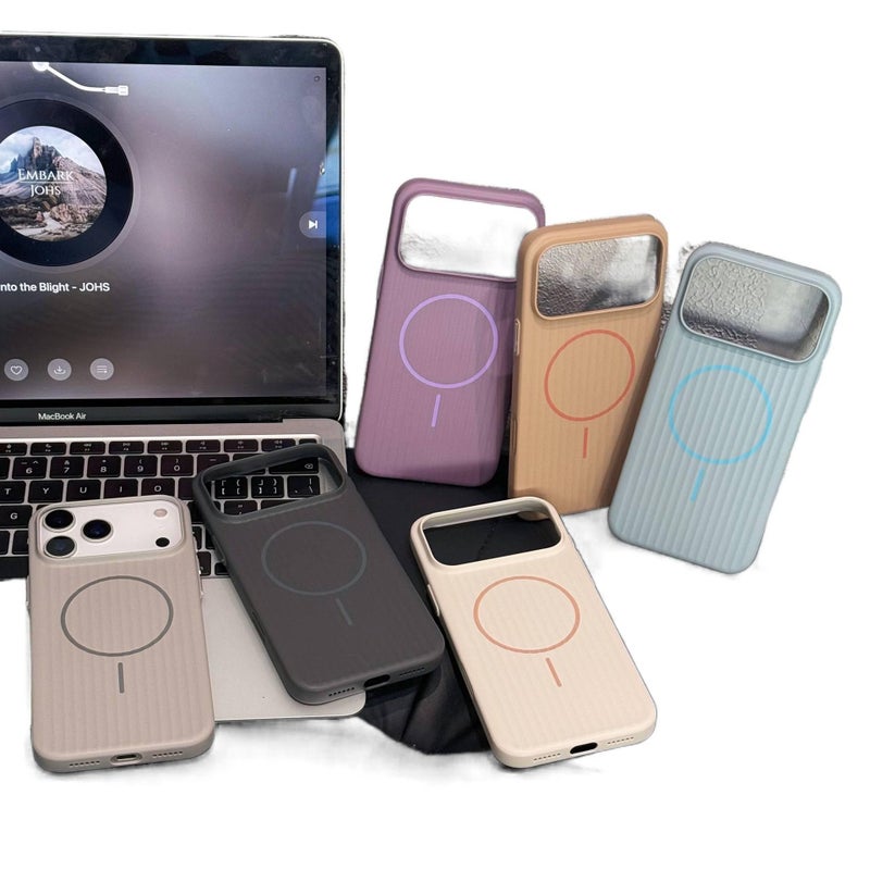 PC MagSafe Case for iPhone 17 / 17 Air / 17 Pro / 17 Pro Max with Drop Protection and Strong Magnetic plus Shockproof plus Full Coverage plus Scratch Resistant in Titanium Grey - ModaStar - Image 2