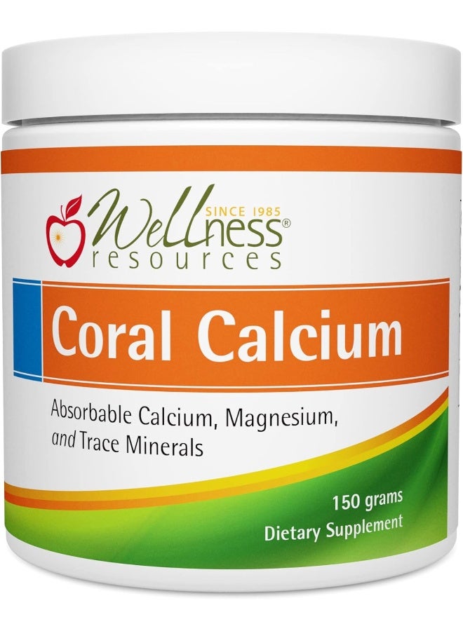 Wellness Resources Coral Calcium Powder 2:1 Calcium to Magnesium Ratio (500mg, 60 Servings) - Image 1