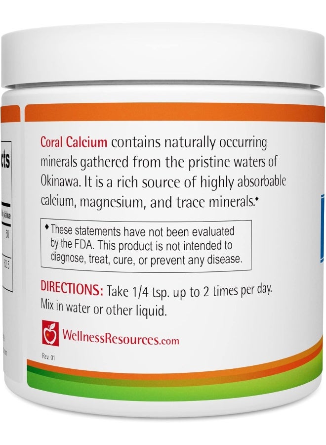 Wellness Resources Coral Calcium Powder 2:1 Calcium to Magnesium Ratio (500mg, 60 Servings) - Image 3