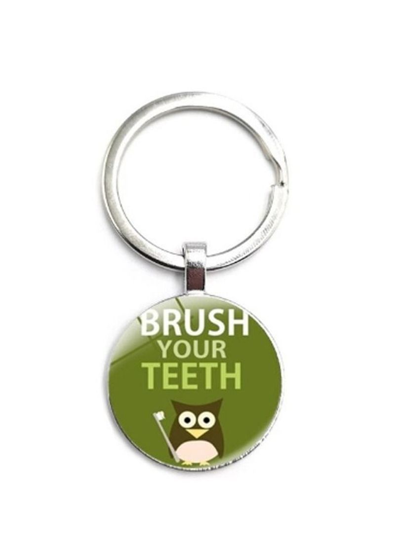 Unisex Fashion Metal Keychain Silver