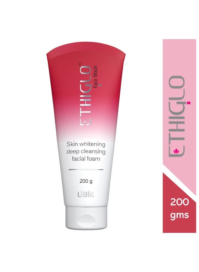 إيثيجلو Ethiglo - غسول رغوي للوجه لتبييض البشرة والتنظيف العميق - 200 مل - Image 2