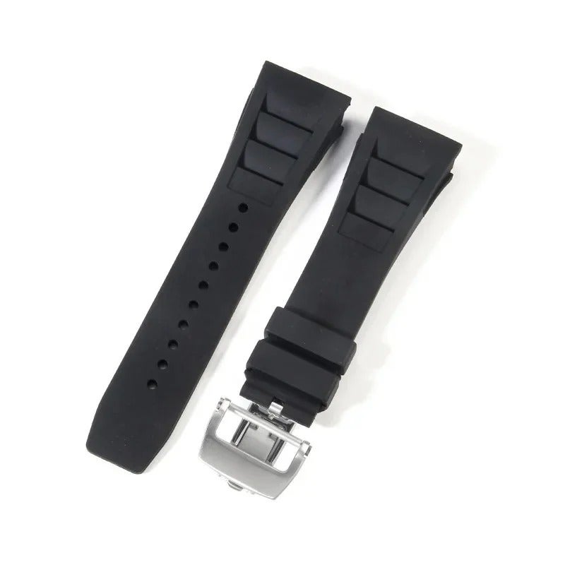 25mm Silicone Watch Strap Quick Release, Color Stitching Sports Wrist Band Rubber Replacement Watch Strap - Image 4