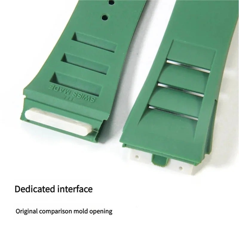 25mm Silicone Watch Strap Quick Release, Color Stitching Sports Wrist Band Rubber Replacement Watch Strap - Image 5
