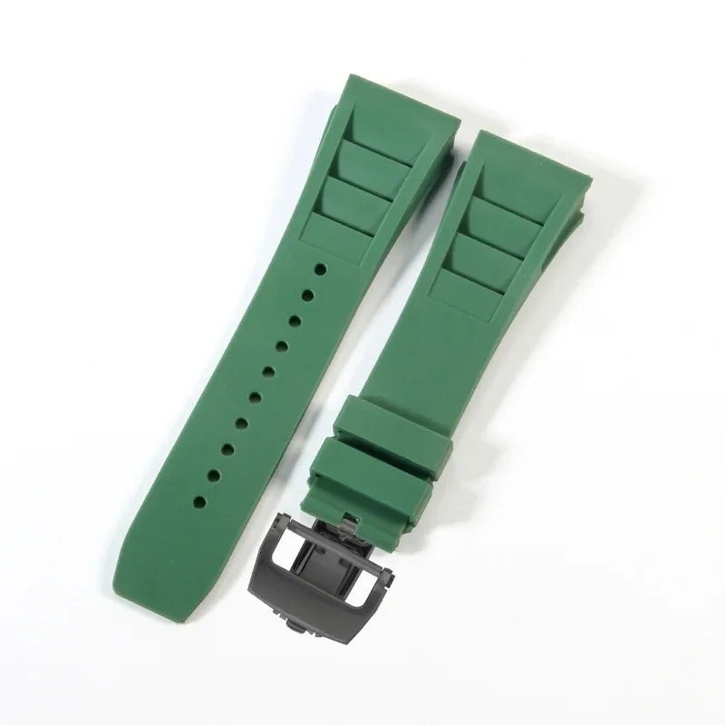 25mm Silicone Watch Strap Quick Release, Color Stitching Sports Wrist Band Rubber Replacement Watch Strap - Image 1