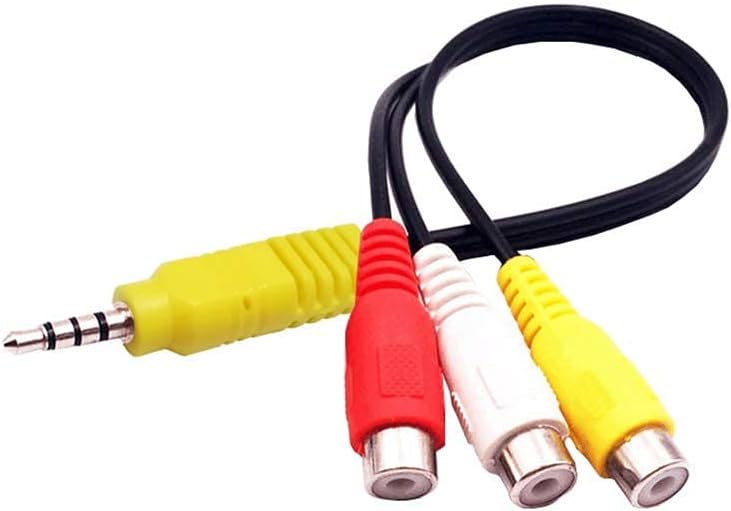 AILTECK Video AV Composite Adapter Cable Replacement for TCL TV, 3 RCA to 3.5mm AV Input Adapter - Image 1