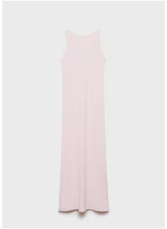 MANGO Satin Dress With Open Back  - Image 5