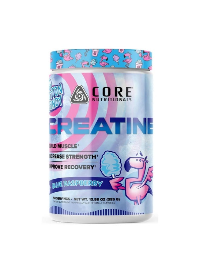 Creatine Monohydrate – Micronized Creatine Powder for Strength, Muscle Growth, Power & Performance, Supports ATP Energy, Endurance & Recovery - Sweets Blue Raspberry