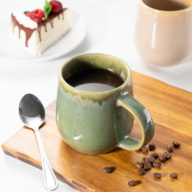 BEST ONE bestone Coffee Mugs Set of 4ï¼Œ15 oz Large Coffee Mugs, Ceramic Mugs with Handles,etc Coffee Mugs, Cups for Coffee Cereal Latte ï¼ŒMicrowave & Dishwasher safeï¼ŒVibrant Colors - Image 4