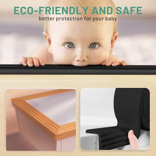 SWILAK 2 MTR Silicon Corner Guards, Edge Corner Guard for Kids, Edge Safety Bumpers Protector Safe Corner Cushion for Stair, Self-Adhesive Thicken Corner Protectors Bumper Strip 2 M (B-Brown) - Image 5