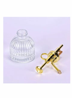 KASTWAVE Glass Plant Spray Bottle, Clear Glass Water Spray Bottle with Gold Top Pump Small Watering Can, Small Plant Sprayer Mister for Indoor Outdoor House Plant - 1Pcs  - Image 4