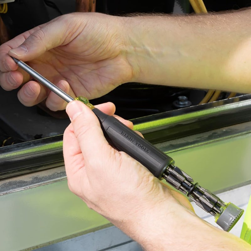 Klein Tools 32327 Precision Screwdriver Set, 27-in-1 Multi-Bit Screwdriver, Onboard Storage, Rare-Earth Magnet, Ideal for Terminal Blocks - Image 5