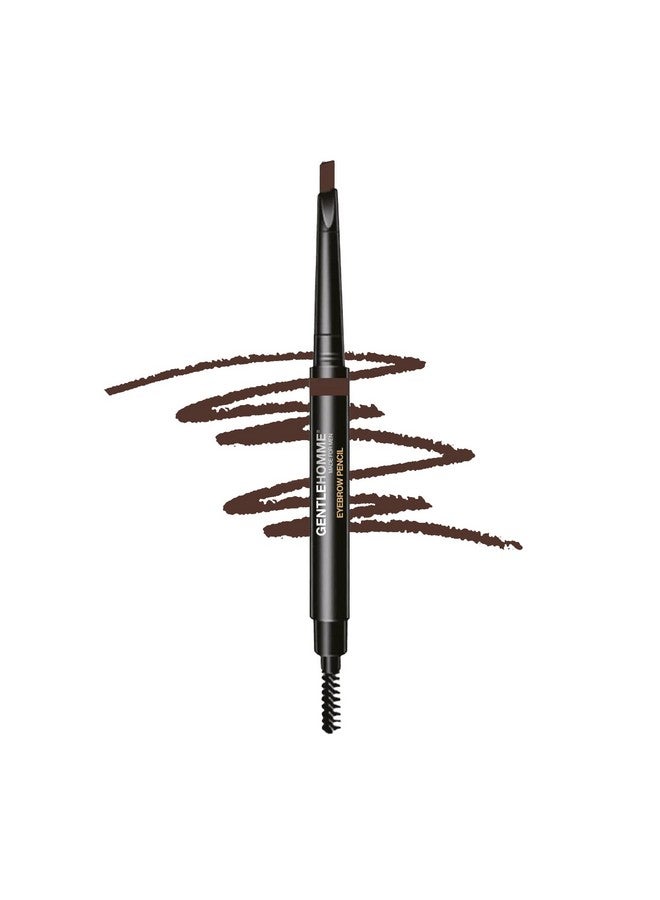 GENTLEHOMME Mens Eyebrow Pencil Dark Brown, Easily Shape Define Fill Eyebrows And Beard, 2 In 1 Brush And Ultrathin Pencil, Waterproof Smudge Proof Sweatproof, Durable And Long Lasting (Dark Brown) - Image 2