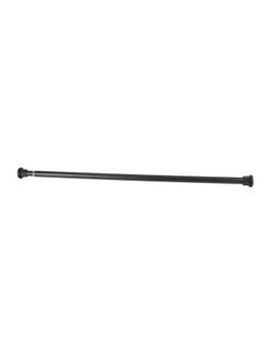 Thoraya Black Tension Curtain Rod Stainless Steel Adjustable Telescopic Closet Rod for Hanging Clothes Black Diameter 2.5cm 70‑120cm 