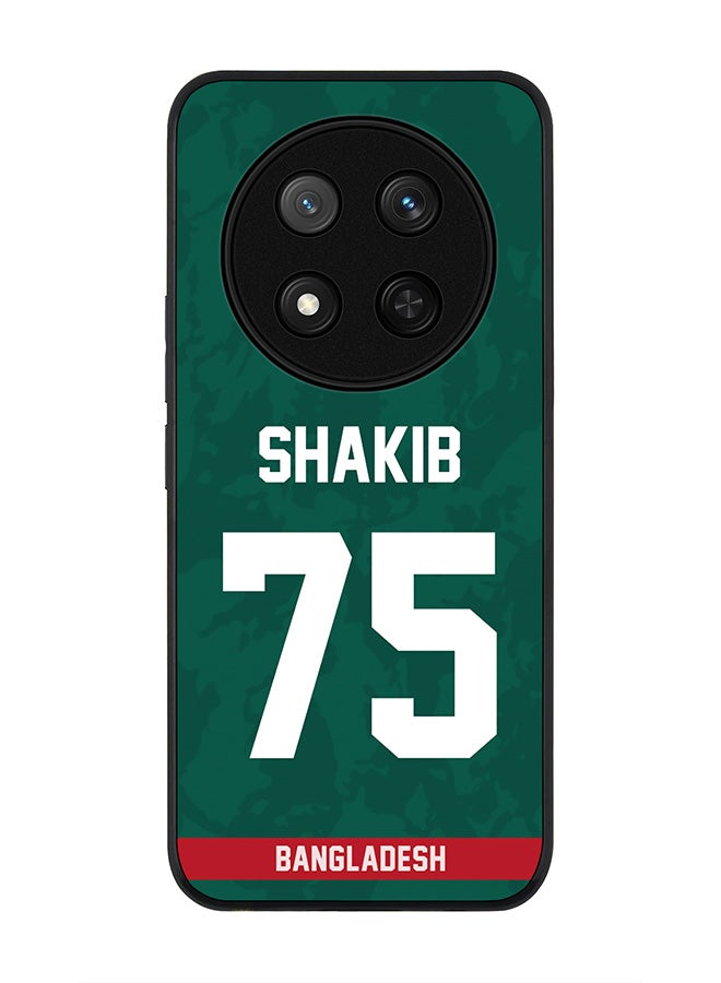 Stylizedd For Honor X9c / Honor Magic7 Lite 5G Case,Slim fit Camera Protection, Shockproof Thin Phone cover  - Bangladesh Shakib Al Hasan, Jersey No 75 - Image 1