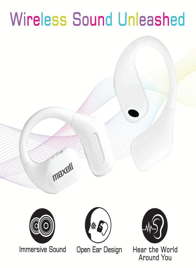 Maxell OWS Pro, Bluetooth Open Earhooks, UP to 18 Hours Playtime with Case, Hear The World Around You, Immersive Sound, Vibrant Colors - Image 2