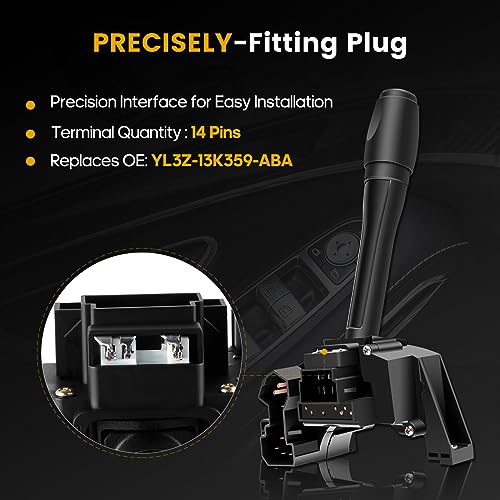 ROADFAR Turn Signal Switch, Multi-Function Combination Switch YL3Z-13K359-ABA Fits for 2001 for Ford for F-350 Super Duty 2001 for Ford for F-450 Super Duty 2001 - Image 5