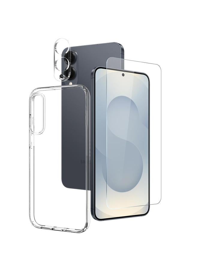 NORTHJO Case For Samsung Galaxy S25 Edge 5G TPU Case with Screen and Lens Film, Support Fingerprint Unlock - Image 1