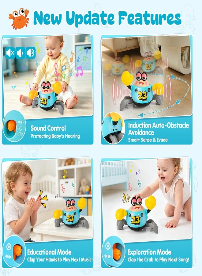KETIEE Crawling Crab Baby Toy - Interactive Tummy Time Toy with Music & Recorder, Walking Dancing Crab with Obstacle Avoidance, Sensory Toy for 6-12 Months Infants, Gift for 1-3 Year Old Boys Girls - Image 4
