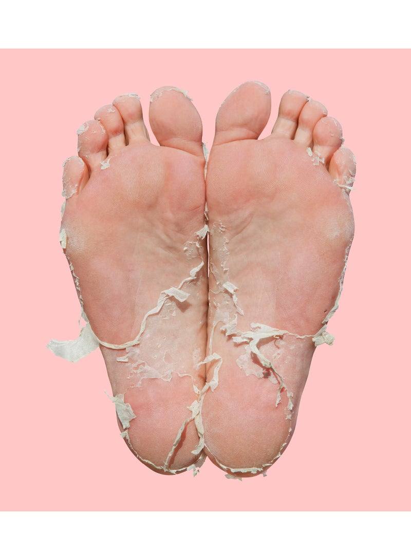 سكين ريبابلك قناع تقشير القدمين بيدي بيل (3 أزواج) - قناع تقشير القدمين مع حمض ألفا هيدروكسي وحمض التانيك والجنكة بيلوبا، يزيل الجلد القاسي والكعوب المتشققة والمسامير في 7 أيام، يحارب الرائحة، ينعم البشرة ويصلحها - Image 4