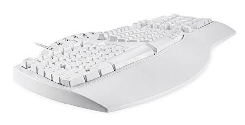 Perixx PERIBOARD512W Periboard512 Ergonomic Split Keyboard Natural Ergonomic Design White Bulky Size 1909X929X173 US English Layout - Image 3