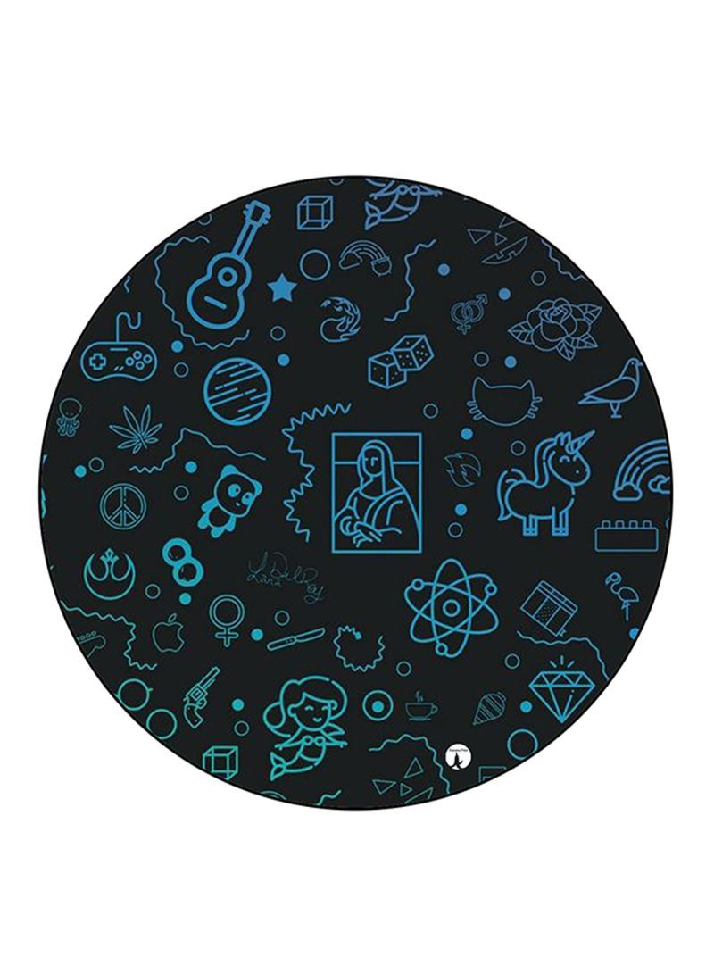 RKN Random Things Printed Mouse Pad Multicolour