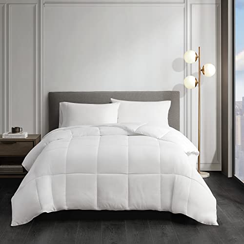 Sleep Philosophy Thinsulate Fibers 3M Scotchgard Moisture Wicking Down Alternative Comforter with 300TC Cotton Sateen Cover, Twin, Year Round Warm - Image 1