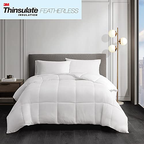 Sleep Philosophy Thinsulate Fibers 3M Scotchgard Moisture Wicking Down Alternative Comforter with 300TC Cotton Sateen Cover, Twin, Year Round Warm - Image 4