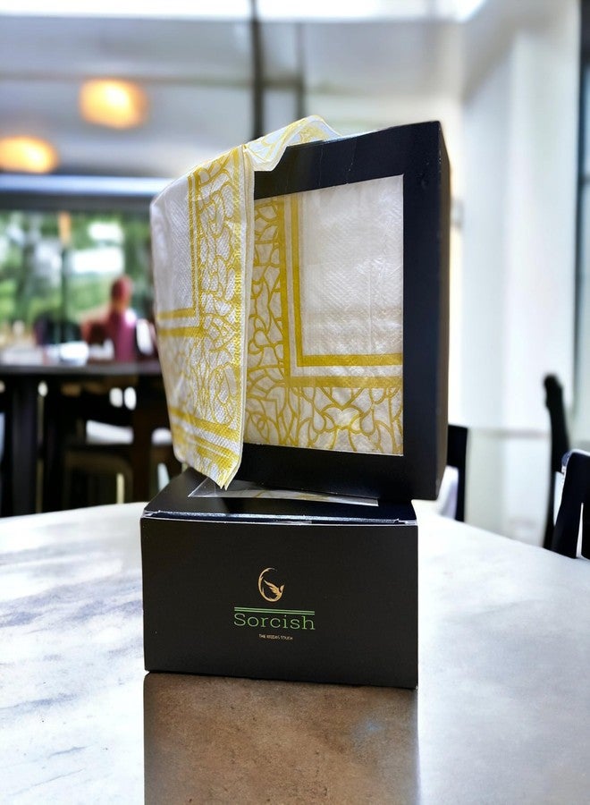 sorcish square pattern tissue paper napkins - Image 3