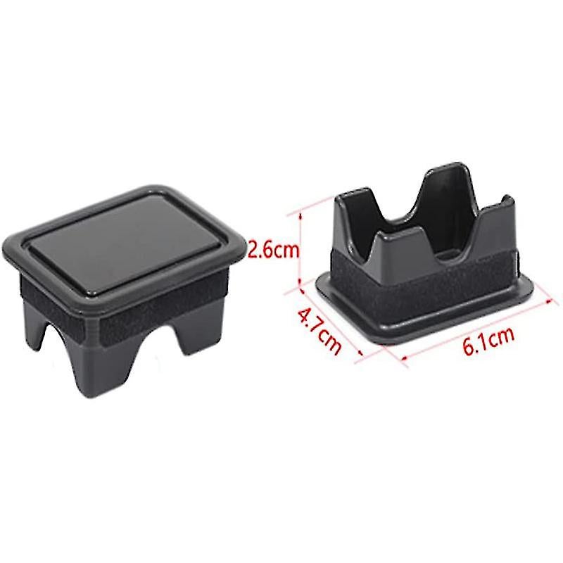 2pcs Black Abs Rear Trunk Protective Cover For Dodge Ram 1500 18-21 - Image 3