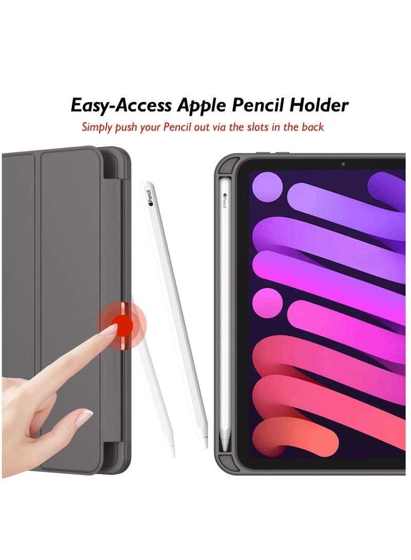 JAJEEK New Smart Case with Pencil Holder Compatible with iPad Mini 7 – Tri-Fold Smart Case with Soft TPU Back, Auto Wake/Sleep, Dustproof & Anti-Fingerprint, Heavy Duty Protection, Ultra-Slim & Lightweight - Image 2