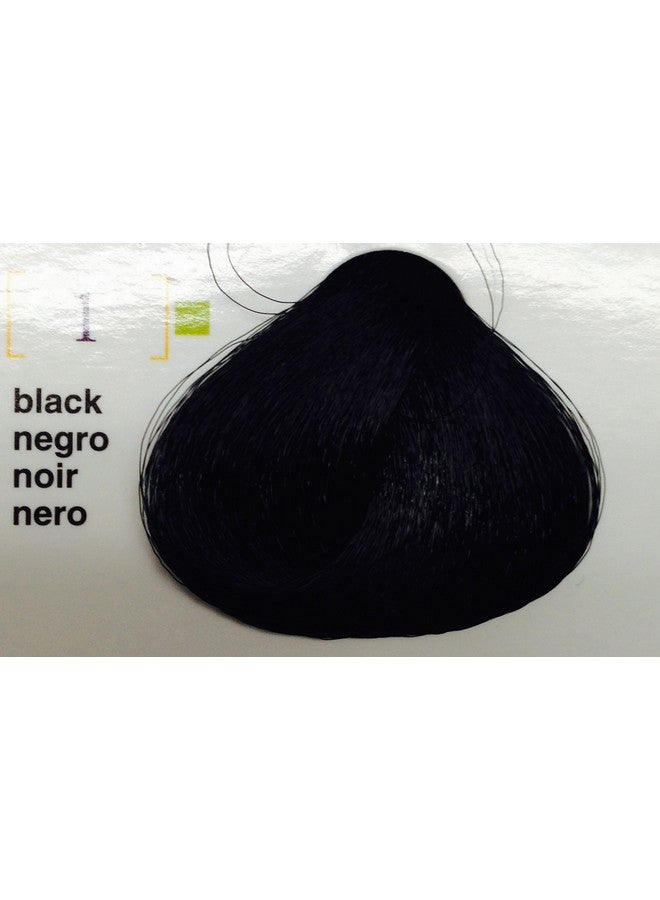 Salerm Vison Permanent Cream Haircolor (1 Black) - Image 2