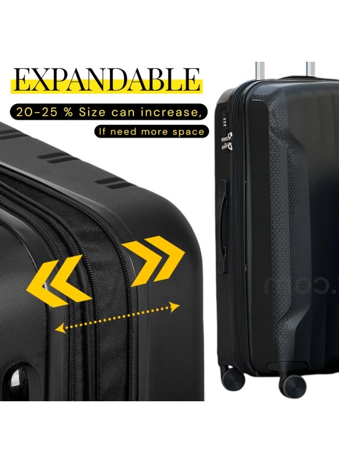 ZAAPPY 5-Piece Expandable Hardside Luggage Set with Spinner Wheels – Lightweight Suitcase for Men & Women - Image 4
