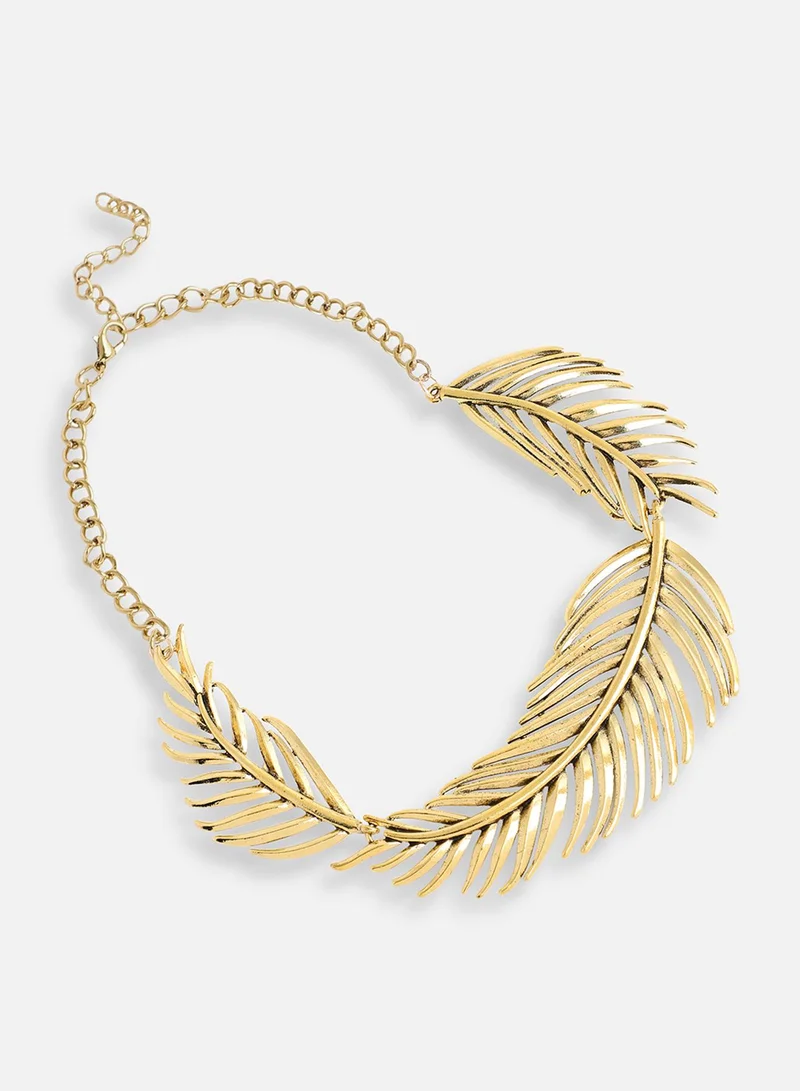 سوهي قلادة مصممة للحفلات مطلية بالذهب