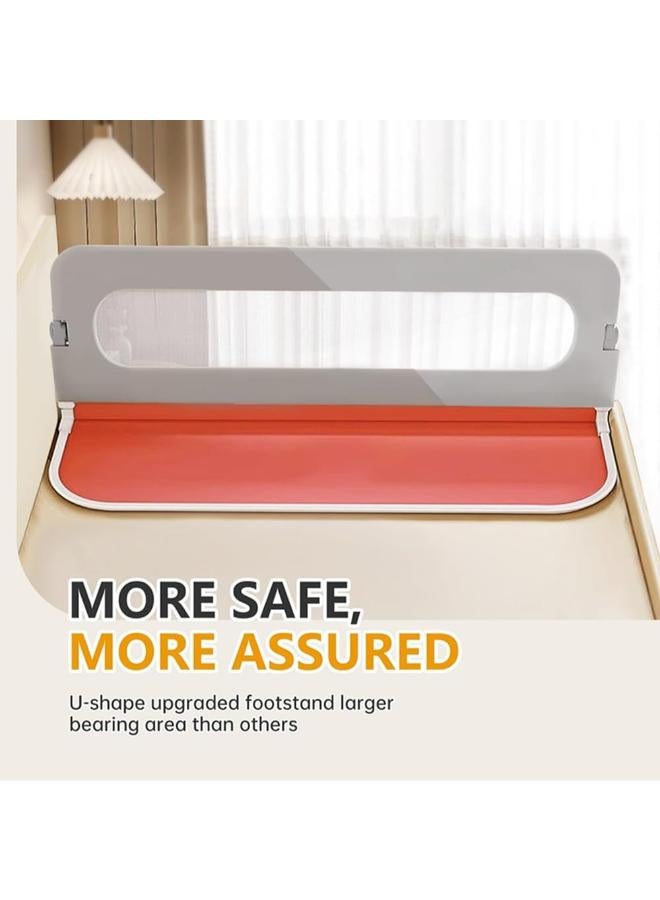 Ssonlun One Side Foldable Baby Bed Rail Guard - Image 2