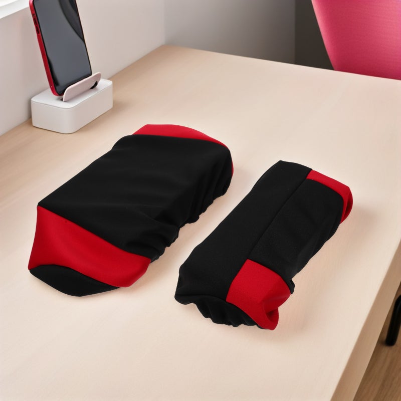 2pcs Gaming Chair Lumbar Pillow Cover: Ergonomic Lumbar Support Cushion Slipcover - Back Neck Pillow Sleeve For Computer Desk Chair - Image 2